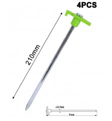 Estacas com Gancho P/Tendas 101713 - 4 Pçs