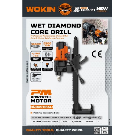 WOKIN - Furadora Coluna Diamantada 3000W - 797430