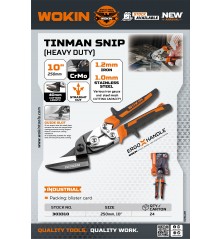 WOKIN - Tesoura Corte Chapa Frente Pro 10" - 303310