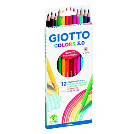 Lápis Cor GIOTTO Colors 3.0 - 12 Pçs