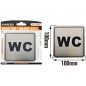 Sinal INOX - WC (166927) 10 x 10 cm