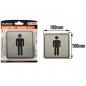 Sinal INOX - WC Homem (166941) 10 x 10 cm